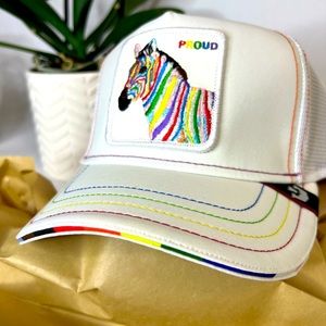 New Goorin Bros SnapBack Animal Hat Zebroy G Biv ZebRa “PROUD” Limited Edition